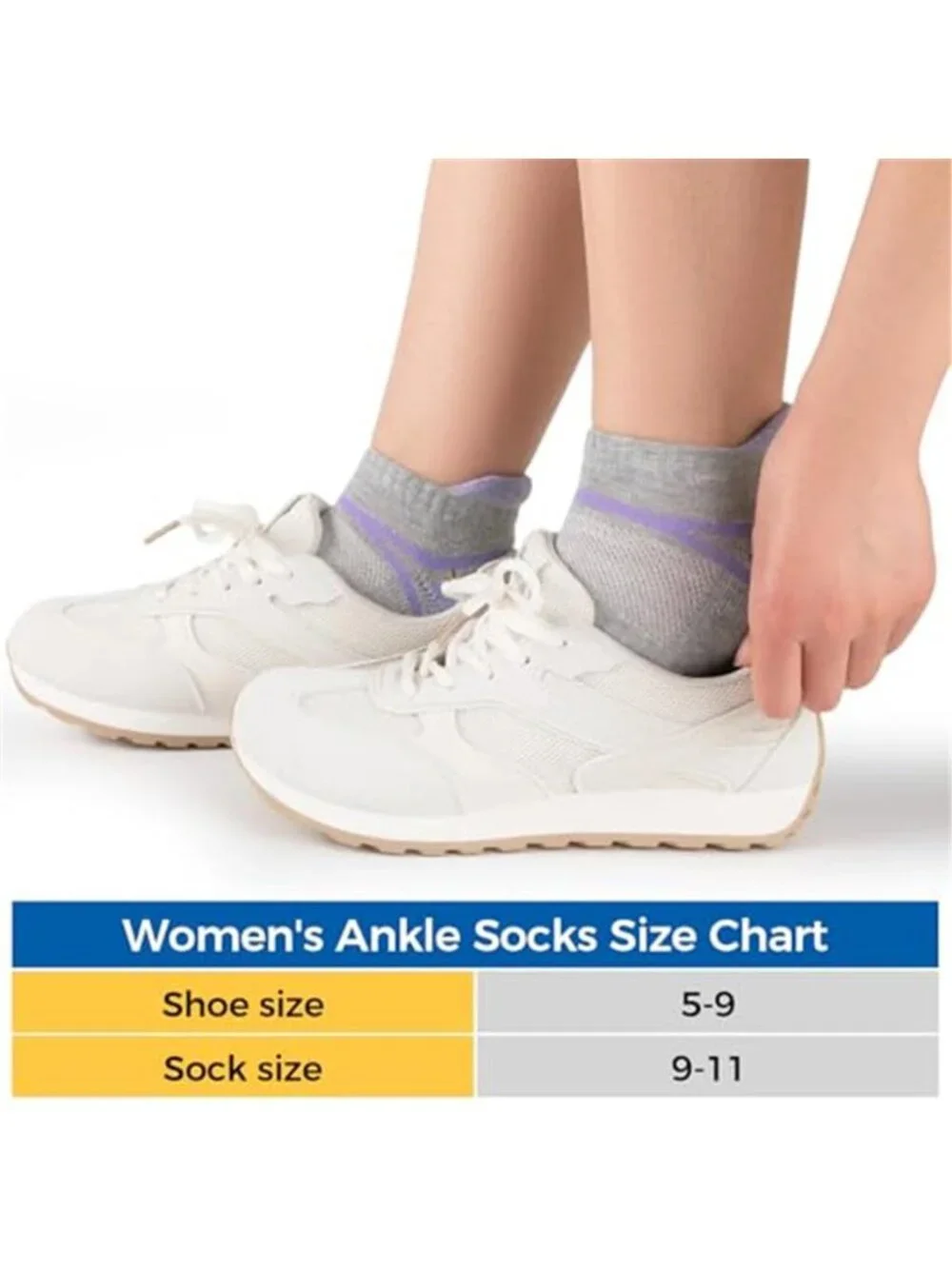 7 Pairs Womens Ankle Socks Athletic Cushion Low cut Mositure Wicking Sports